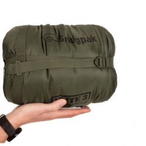 Śpiwór Snugpak Softie 3 Merlin oliwkowy dla praworęcznych rozmiar krótki