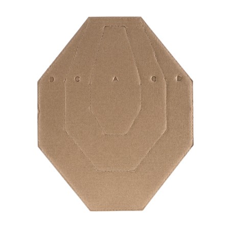 Kartonowe Range Solutions Tarcze IPSC MINI Biało-Brązowe 50szt