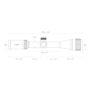 Luneta celownicza Hawke Vantage 1" 4-12x40 AO Mil Dot
