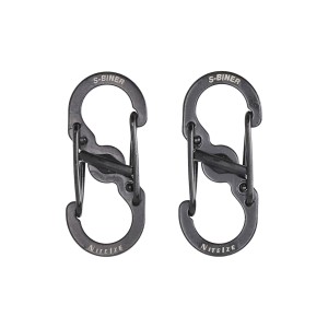 Zestaw dwóch karabinków Nite Ize S-Biner MicroLock czarne