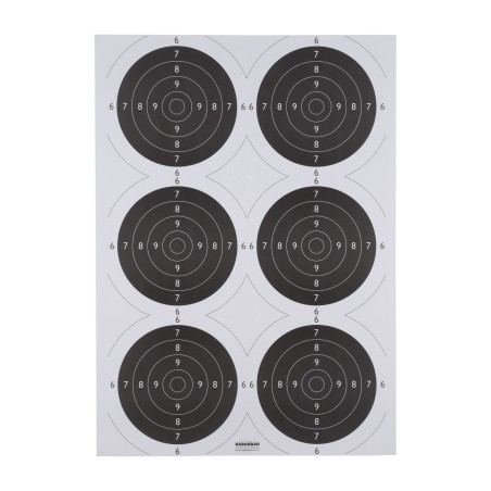 Tarcza strzelecka TS-2x6 do treningu pistoletowego (50 szt.)
