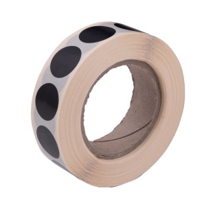 Zaklejki do tarcz 16 mm rolka 1000 szt. czarne