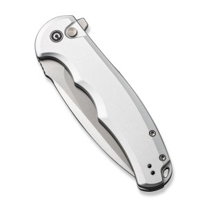Nóż CIVIVI Button Lock Praxis Aluminum Silver