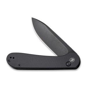 Nóż CIVIVI Button Lock Elementum All Black G10