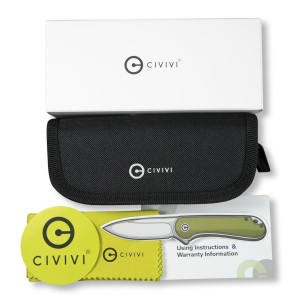 Nóż CIVIVI Button Lock Elementum All Black G10
