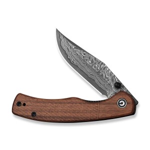 Nóż Civivi Clingman Damascus Guibourtia Wood