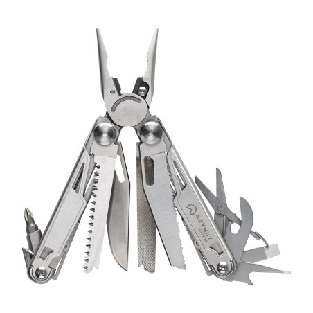 Multitool Azymut Giewon z kaburą – 14 funkcji, stal nierdzewna