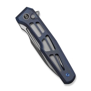Nóż WE Knife Dressytak M390 Blue Titanium