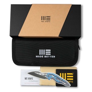 Nóż WE Knife Evoke CPM 20V Blue Titanium