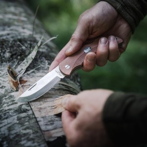 Nóż myśliwski składany Eka Swede 10 wood