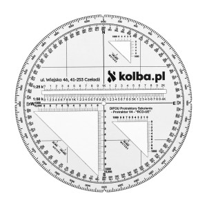 Protraktor kątomierz mapowy V4