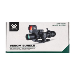 Zestaw taktyczny Vortex AR: Luneta Venom 1-6x24 AR-BDC3 MOA, Kolimator Venom 3 MOA, Montaż Cantilever 30 mm