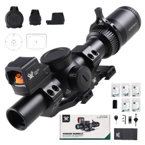 Zestaw taktyczny Vortex AR: Luneta Venom 1-6x24 AR-BDC3 MOA, Kolimator Venom 3 MOA, Montaż Cantilever 30 mm