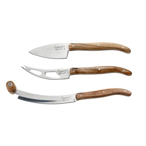 Komplet noży do serów Laguiole Olive Wood V2