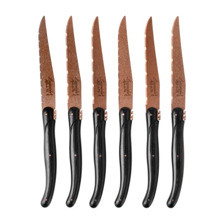 Nóż Laguiole do steków Prestige Line Style de Vie Copper Stonewash 6 szt.