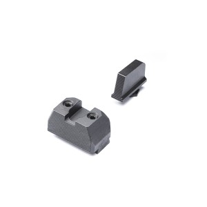 Wysokie przyrządy celownicze DTF Analog Sights High do Glock Gen 5 MOS - Black On Black