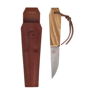 Nóż o stałej klindze Antonini Elk Leather Sheath 19 oliwkowy
