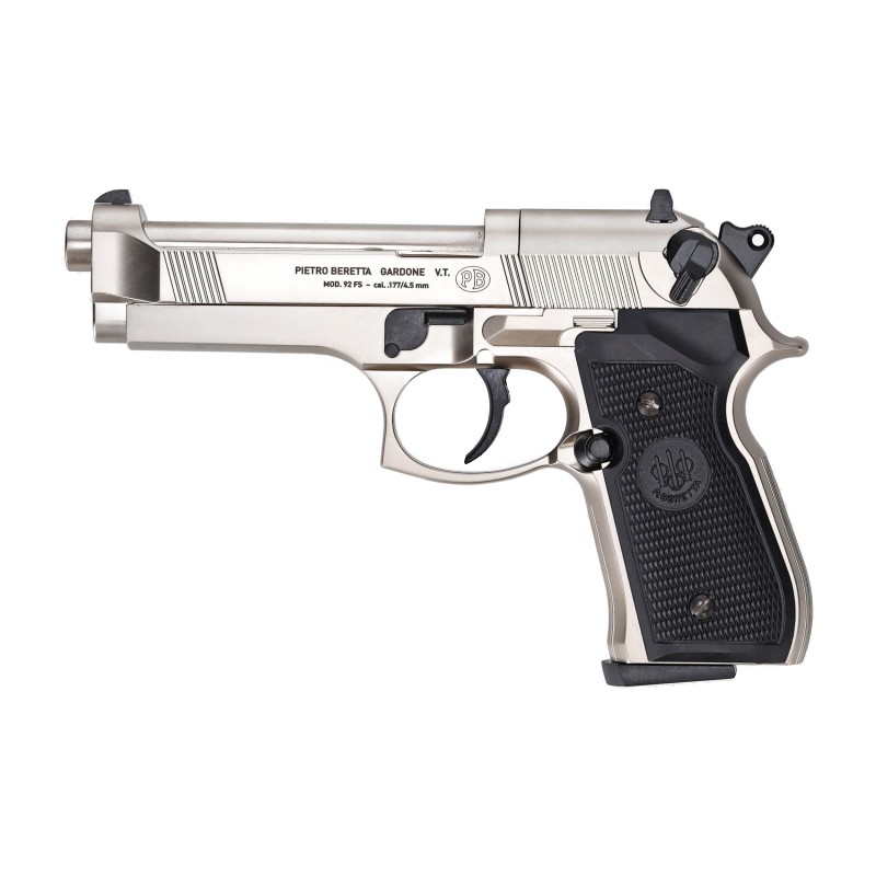 Pistolet wiatrówka Beretta M92 FS nikiel 4,5 mm Diabolo CO2