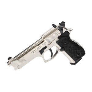Pistolet wiatrówka Beretta M92 FS nikiel 4,5 mm Diabolo CO2