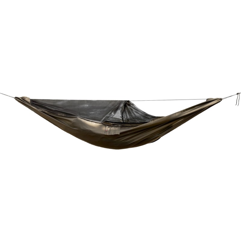 Hamak TigerWood Ważka V2 Long Pocket z moskitierą, khaki