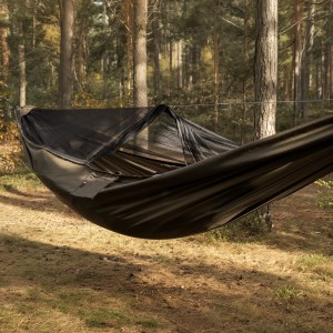 Hamak TigerWood Ważka V2 Long Pocket z moskitierą, khaki