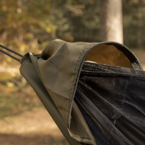 Hamak TigerWood Ważka V2 Long Pocket z moskitierą, khaki