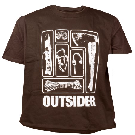 Koszulka męska TigerWood Outsider brązowa