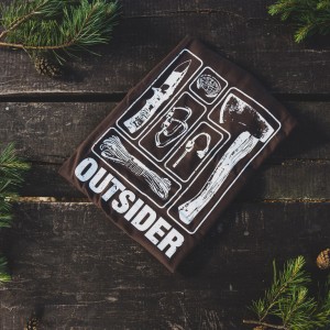 Koszulka męska TigerWood Outsider brązowa