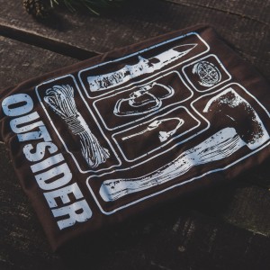 Koszulka męska TigerWood Outsider brązowa