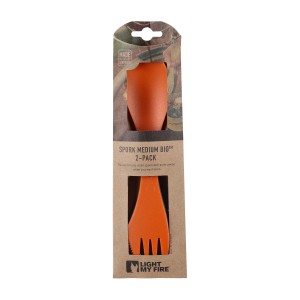 Łyżkowidelec Light My Fire Spork Medium pomarańczowo-czarny