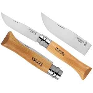 Nóż składany Opinel 8 inox buk