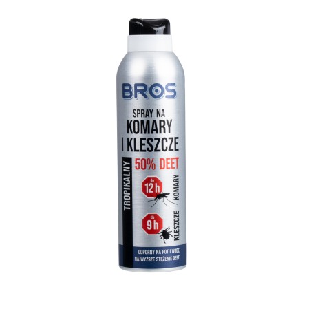Spray Bros DEET 50% na Komary i Kleszcze 180 ml