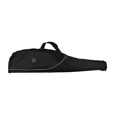 Pokrowiec na broń Forsport 125 cm - czarny, haft beżowa tarcza, biza beżowa