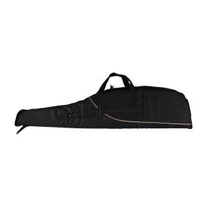 Pokrowiec na broń Forsport 125 cm - czarny, haft beżowa tarcza, biza beżowa