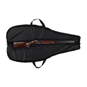 Pokrowiec na broń Forsport 125 cm - czarny, haft beżowa tarcza, biza beżowa