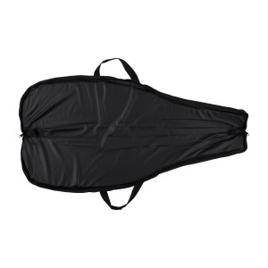 Pokrowiec na broń Forsport 125 cm - czarny, haft beżowa tarcza, biza beżowa