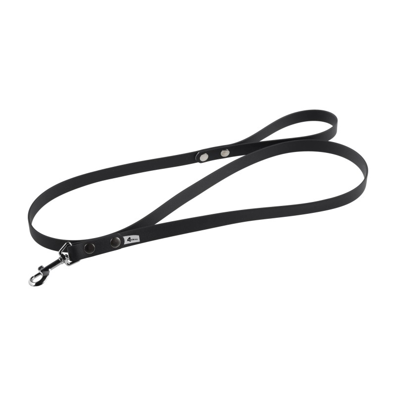 Smycz BioThane 4wild wodoodporna 150 cm czarna