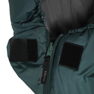 Śpiwór Alpinus Fiber Pro 800 dla leworęcznych, zielony