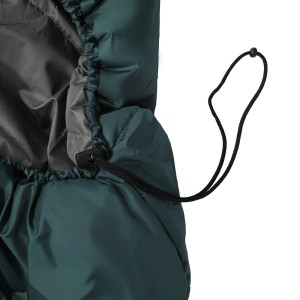Śpiwór Alpinus Fiber Pro 800 dla leworęcznych, zielony