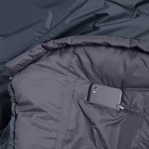 Śpiwór Alpinus Fiber Pro 1100 dla praworęcznych, szary