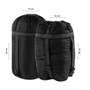 Śpiwór Alpinus Fiber Pro 1100 dla praworęcznych, szary