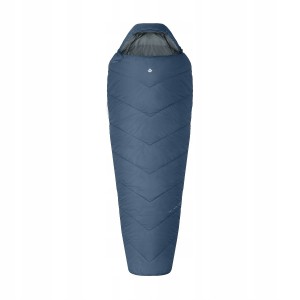 Śpiwór Alpinus Fiber Pro WS 1300 dla leworęcznych, szałwiowy