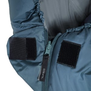 Śpiwór Alpinus Fiber Pro WS 1300 dla leworęcznych, szałwiowy