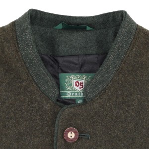 Marynarka wełniana OS-Trachten Bavarian Jacket - olive green