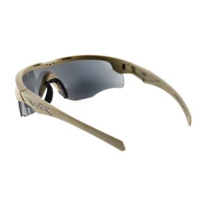 Okulary taktyczne Wiley X Rogue Comm grey / clear / light rust, jasnobrązowe oprawki