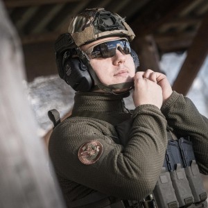 Okulary taktyczne Wiley X Rogue Comm grey / clear / light rust, jasnobrązowe oprawki