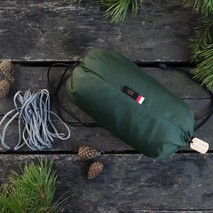 Hamak TigerWood Ważka V2 long z moskitierą Double Zip, zielony