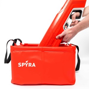 Składane wiadro na wodę SpyraBase czerwony