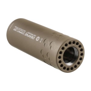 Tłumik do broni BK Precise DEAF45 COMPACT QD Taplock 3GUN 1/2x28 UNEF z hamulcem Magpul FDE