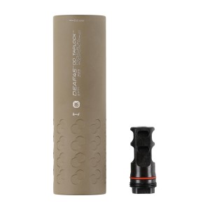 Tłumik do broni BK Precise DEAF45 QD Taplock 3GUN 1/2x28 UNEF z hamulcem Magpul FDE
